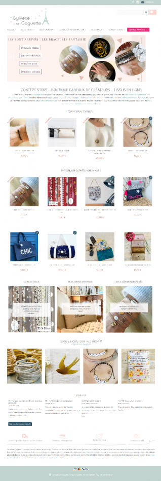 Site E-commerce: La boutique de Sylvette